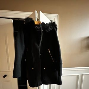 J. Crew Chateau winter coat. Black. Like new only wore twice. Stadium-cloth Wool